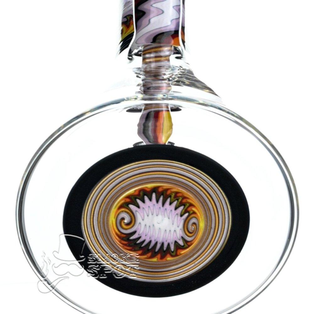 Augy Glass Beaker 15 inch worked wigwag #104 - Smoke Spot Smoke Shop