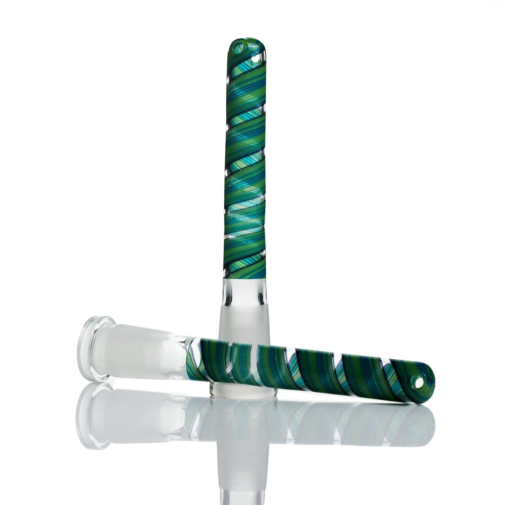 Augy Glass Green Shade Swirls 14 mm 4.50 inch - Smoke Spot Smoke Shop