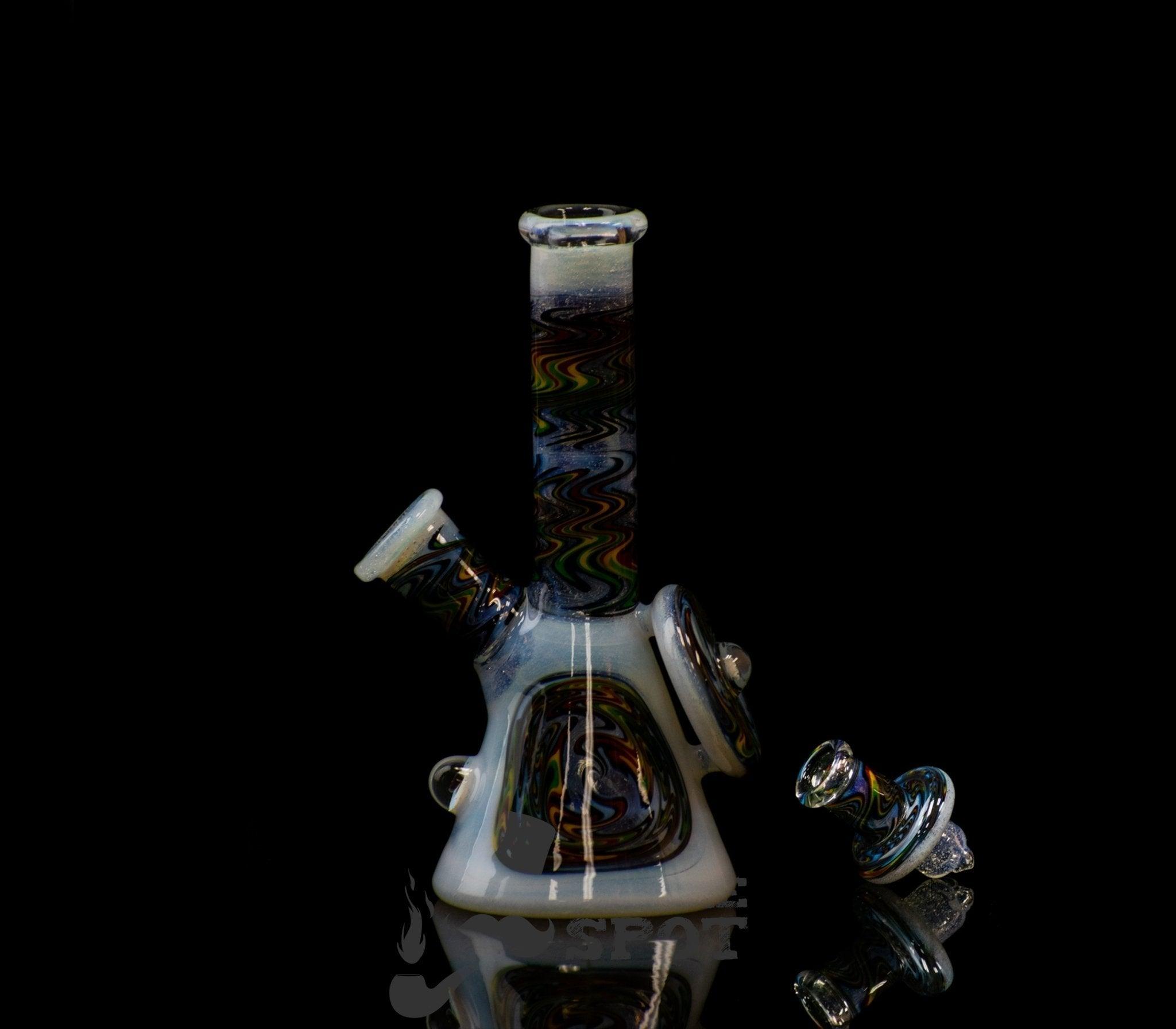 Augy Glass Mini Tube mismatch color waterpipe artistic design