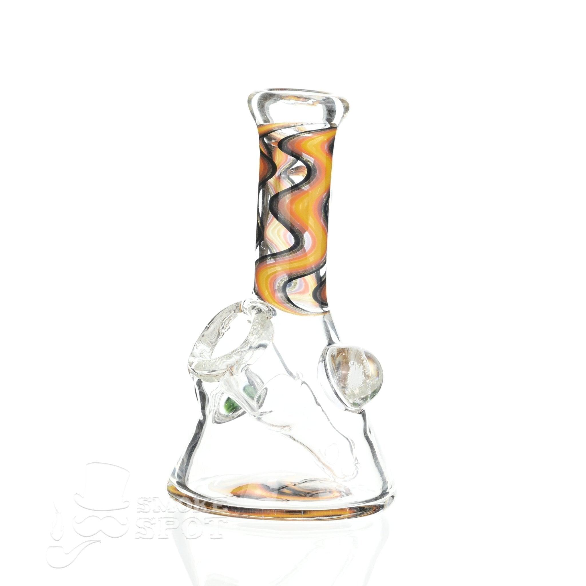 Close-up of 14mm 45-degree joint on Augy Mini 4 Inch Tube Worked #104