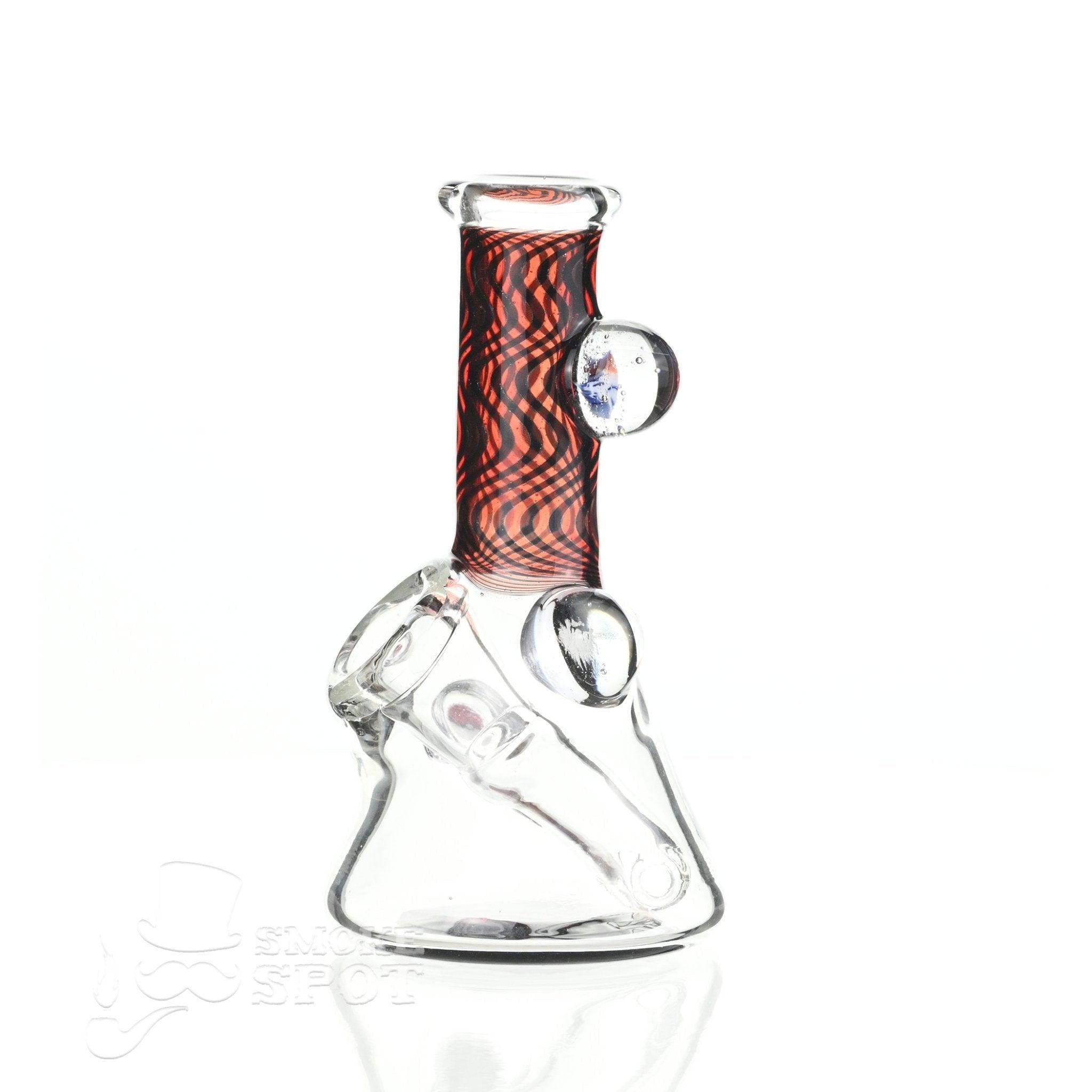 Top view of Augy Mini 4 Inch Worked Glass Tube Rig by SSV