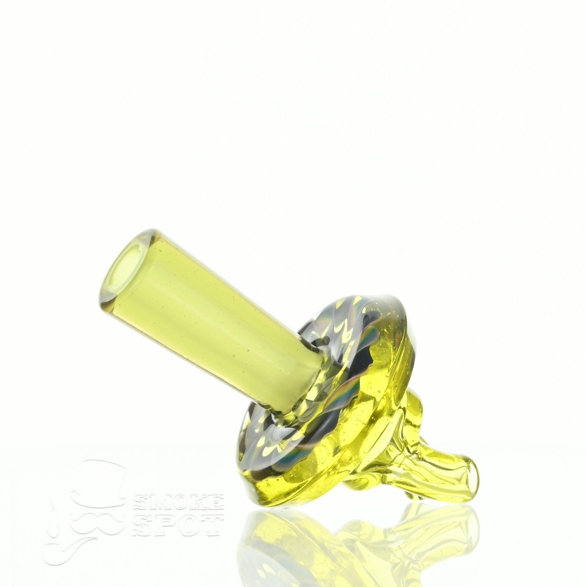 Close-up of C-Lanni Lemon Lime x Brozay spinner cap glass accessory