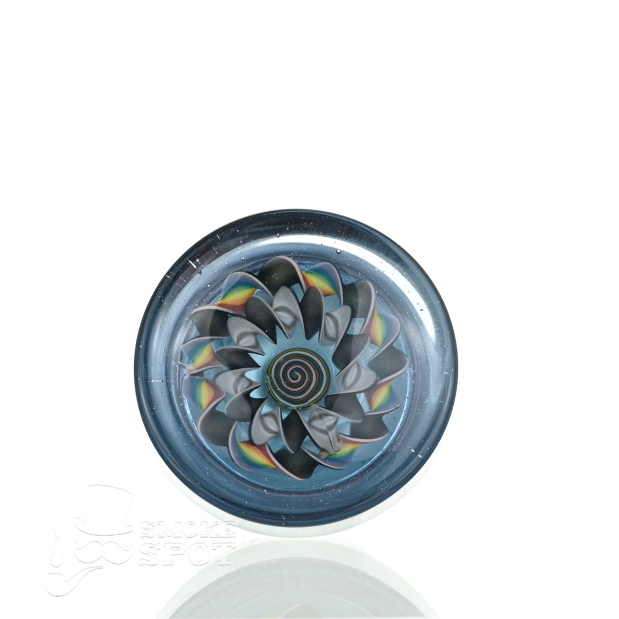 C-lanni Raindrop Mini Glass Jar 1 x 2 Inch Displayed on White Background