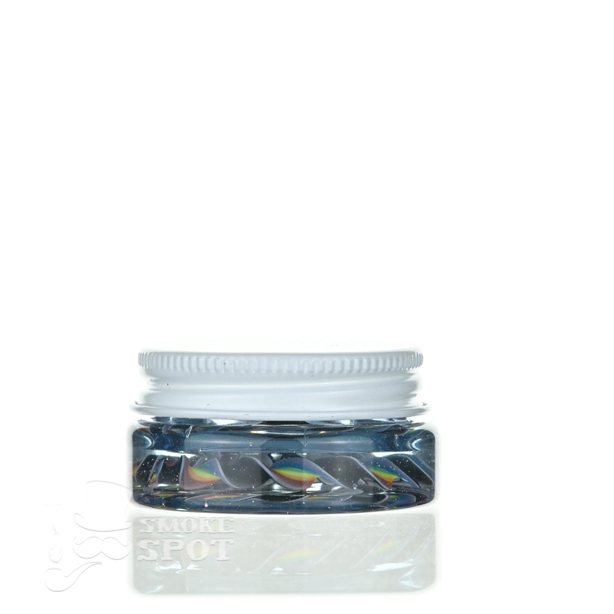 Top View of C-lanni Raindrop Mini Glass Jar 1 x 2 Inch