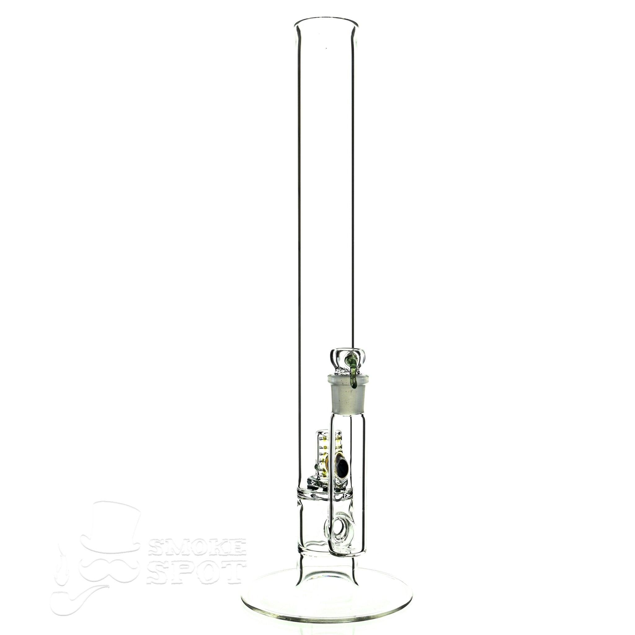 captain hook 16 inch straight full size natty mast stardust red & slime green - Smoke Spot Smoke Shop