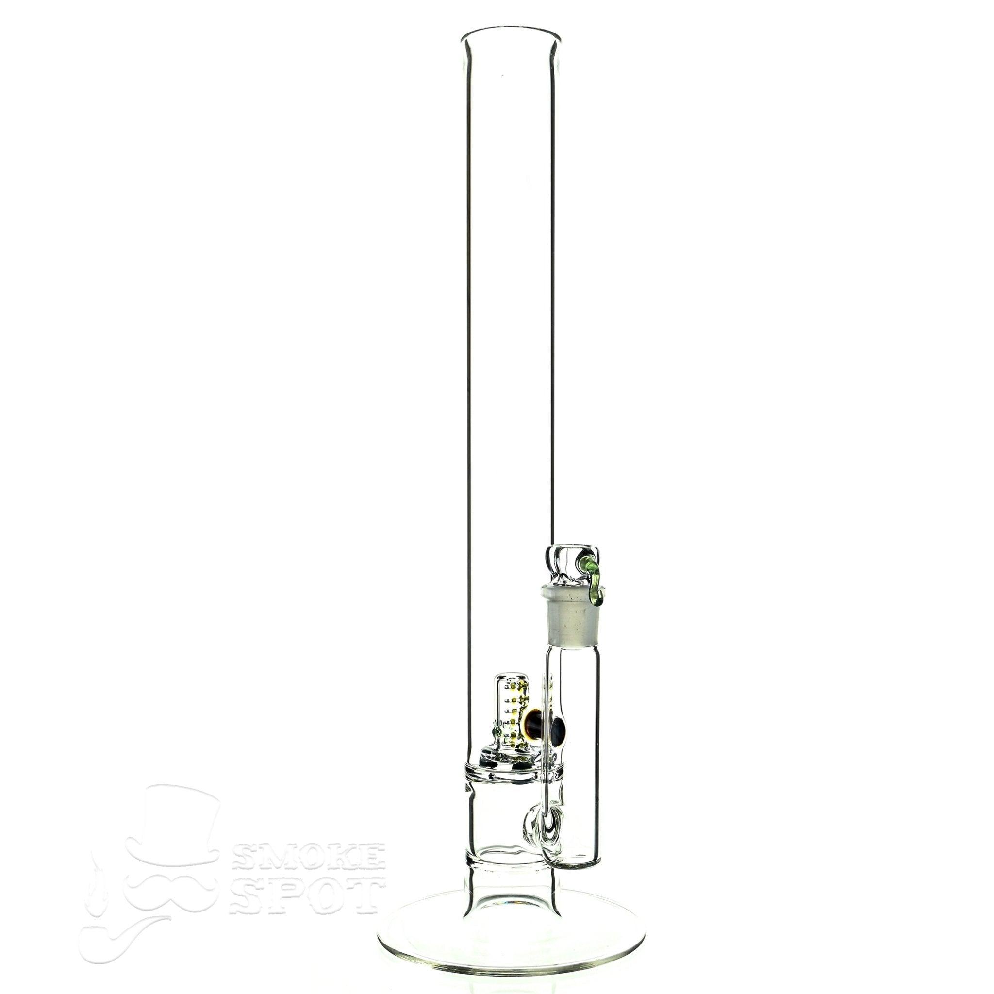 captain hook 16 inch straight full size natty mast stardust red & slime green - Smoke Spot Smoke Shop