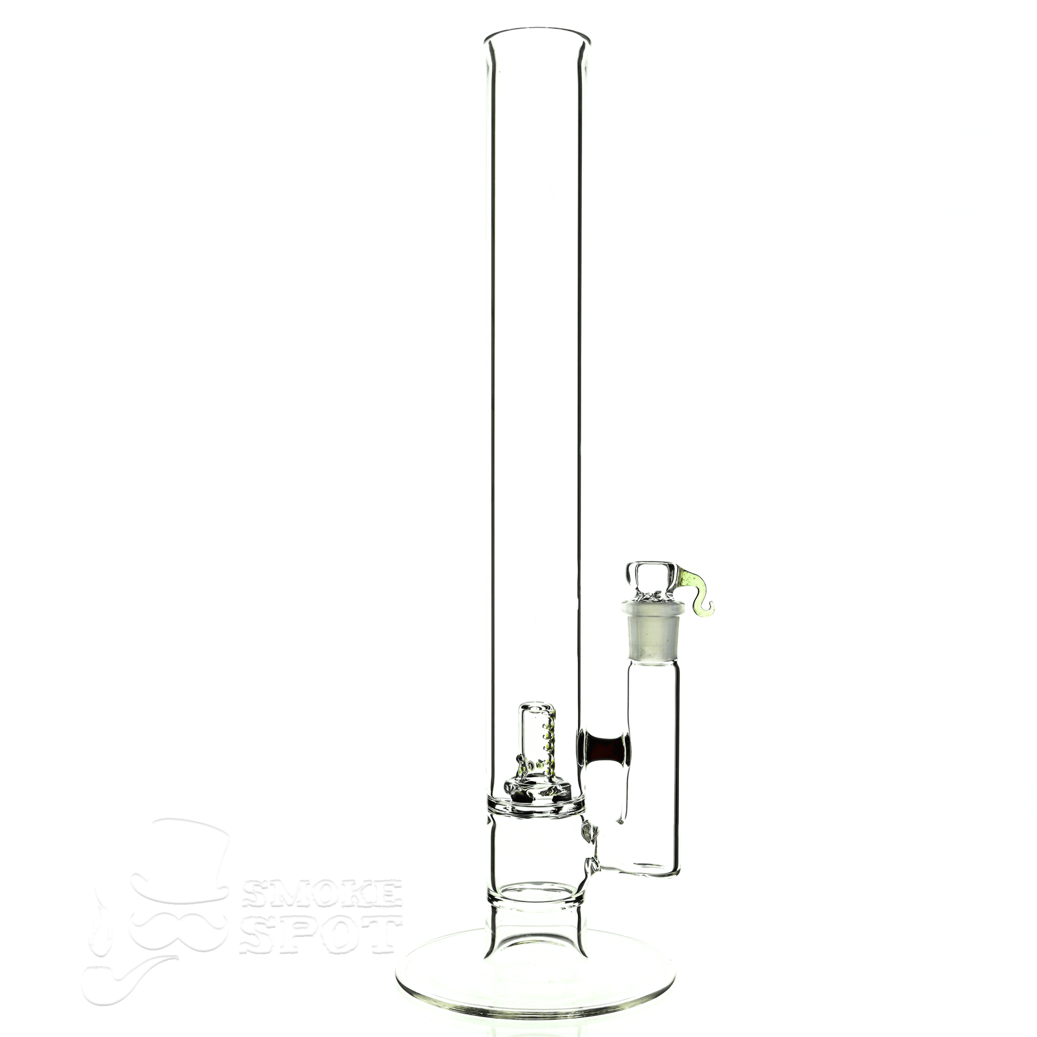 captain hook 16 inch straight full size natty mast stardust red & slime green - Smoke Spot Smoke Shop