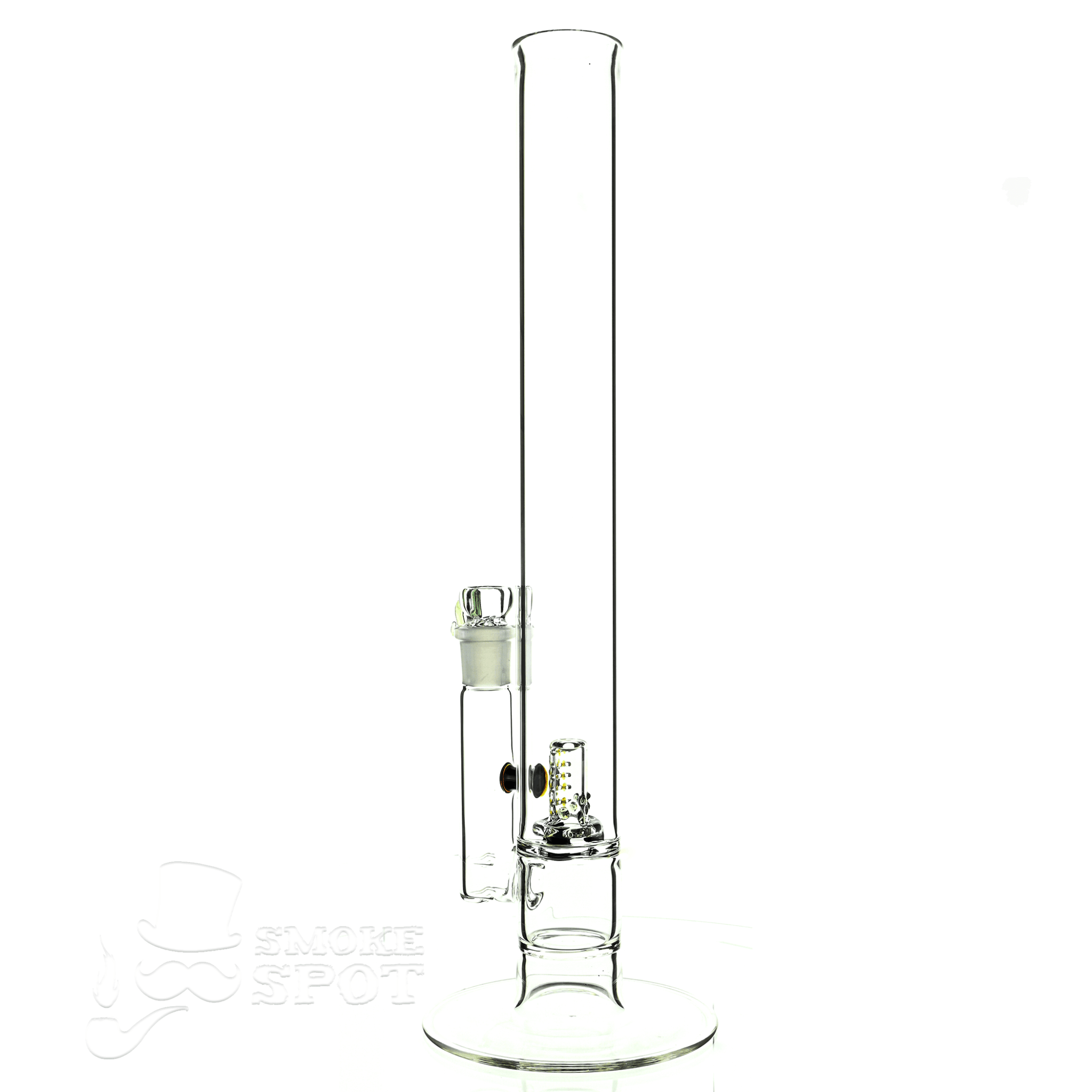 captain hook 16 inch straight full size natty mast stardust red & slime green - Smoke Spot Smoke Shop