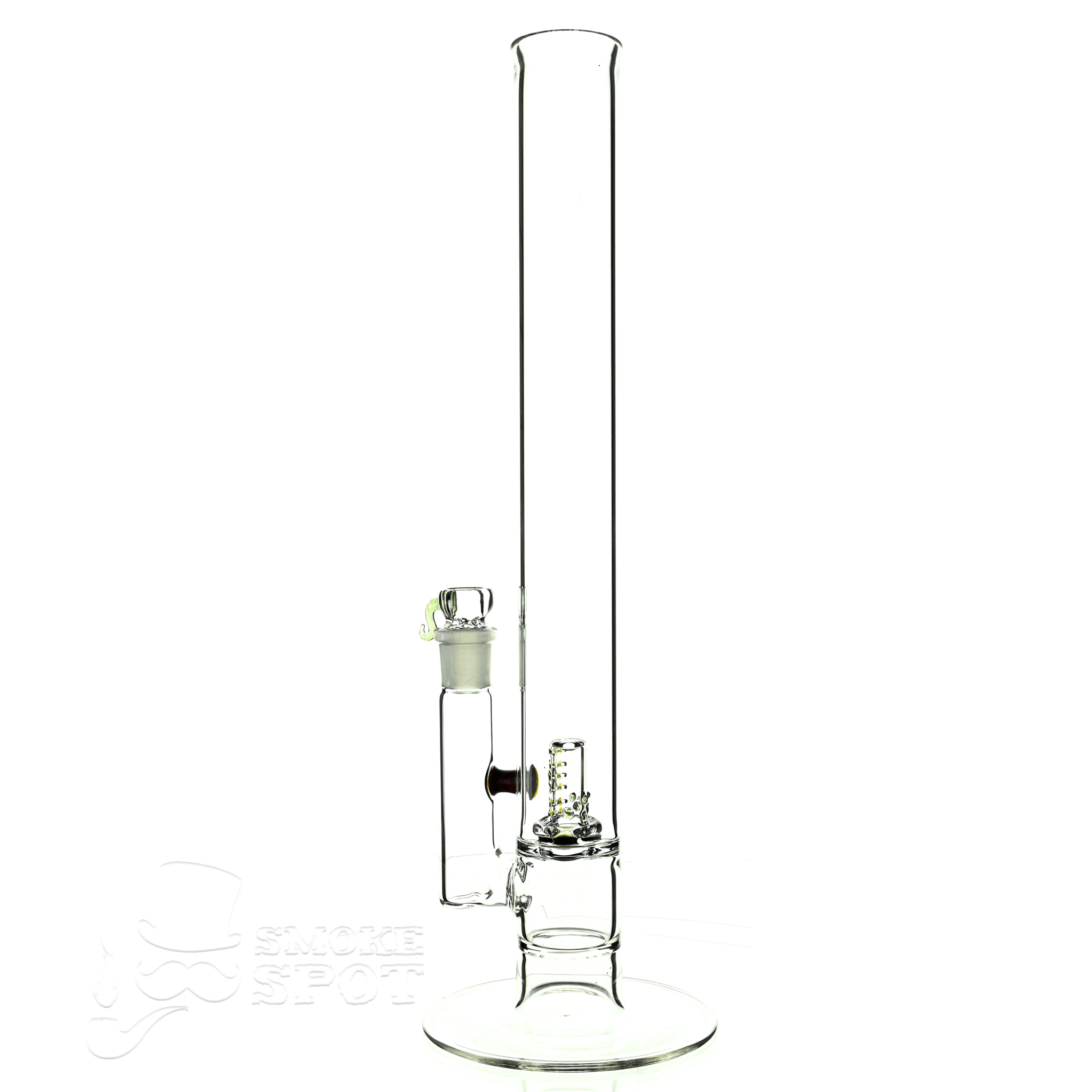 captain hook 16 inch straight full size natty mast stardust red & slime green - Smoke Spot Smoke Shop