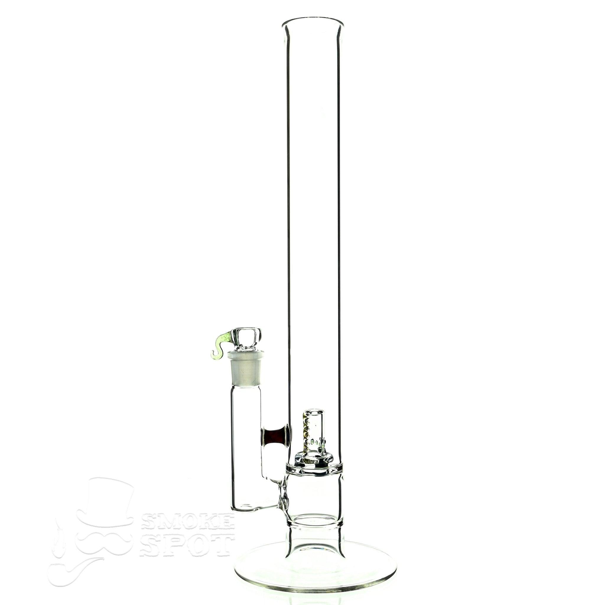 captain hook 16 inch straight full size natty mast stardust red & slime green - Smoke Spot Smoke Shop