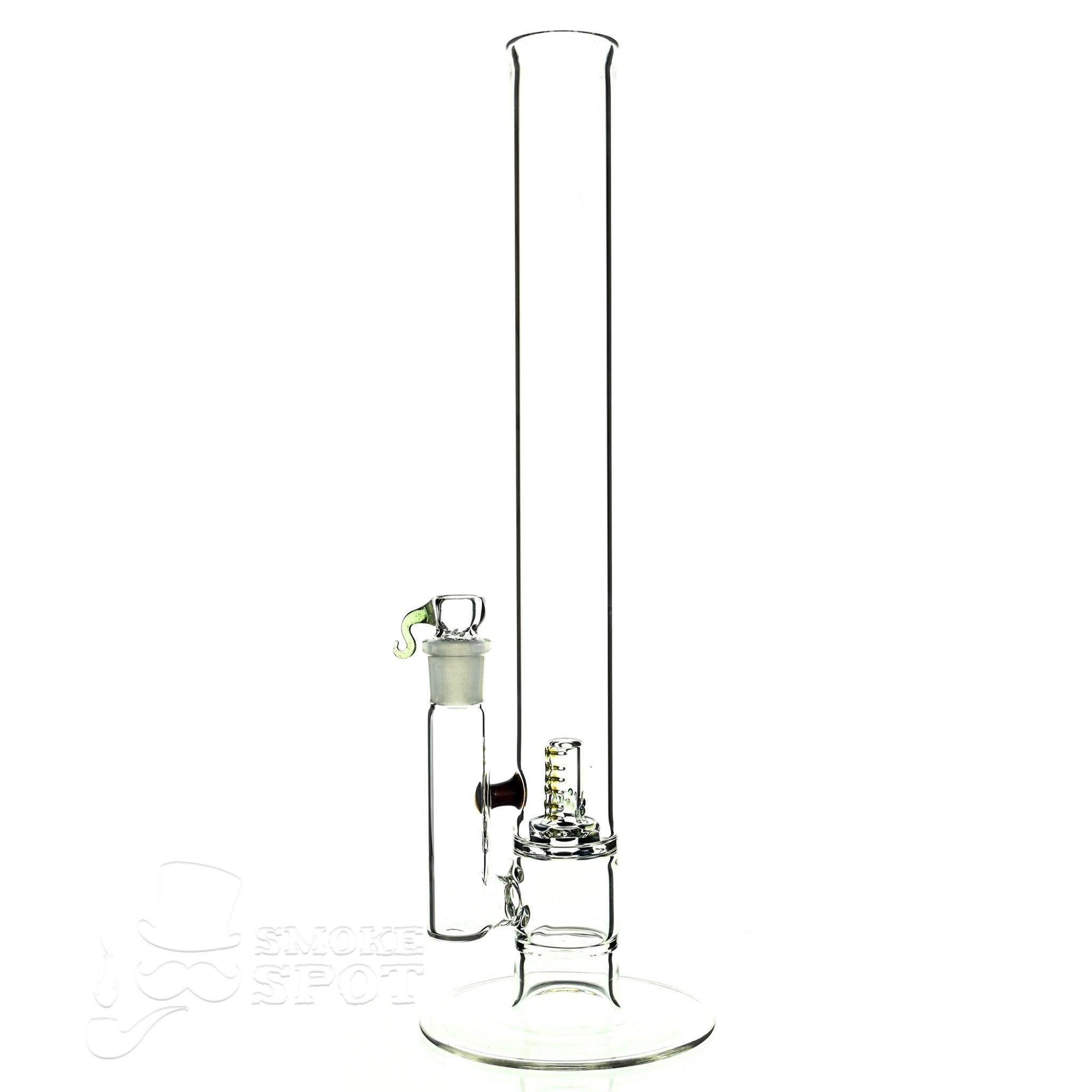 captain hook 16 inch straight full size natty mast stardust red & slime green - Smoke Spot Smoke Shop