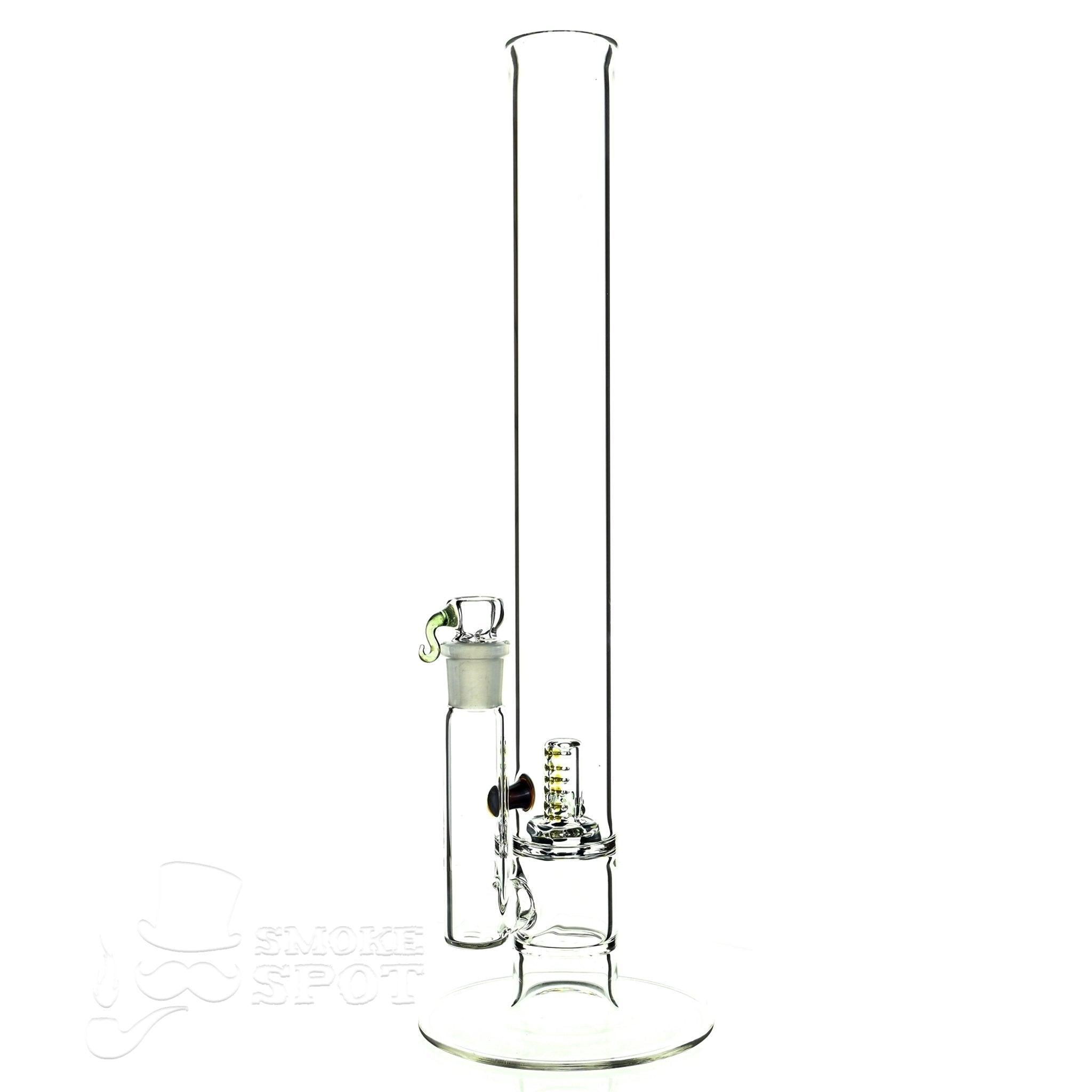 captain hook 16 inch straight full size natty mast stardust red & slime green - Smoke Spot Smoke Shop