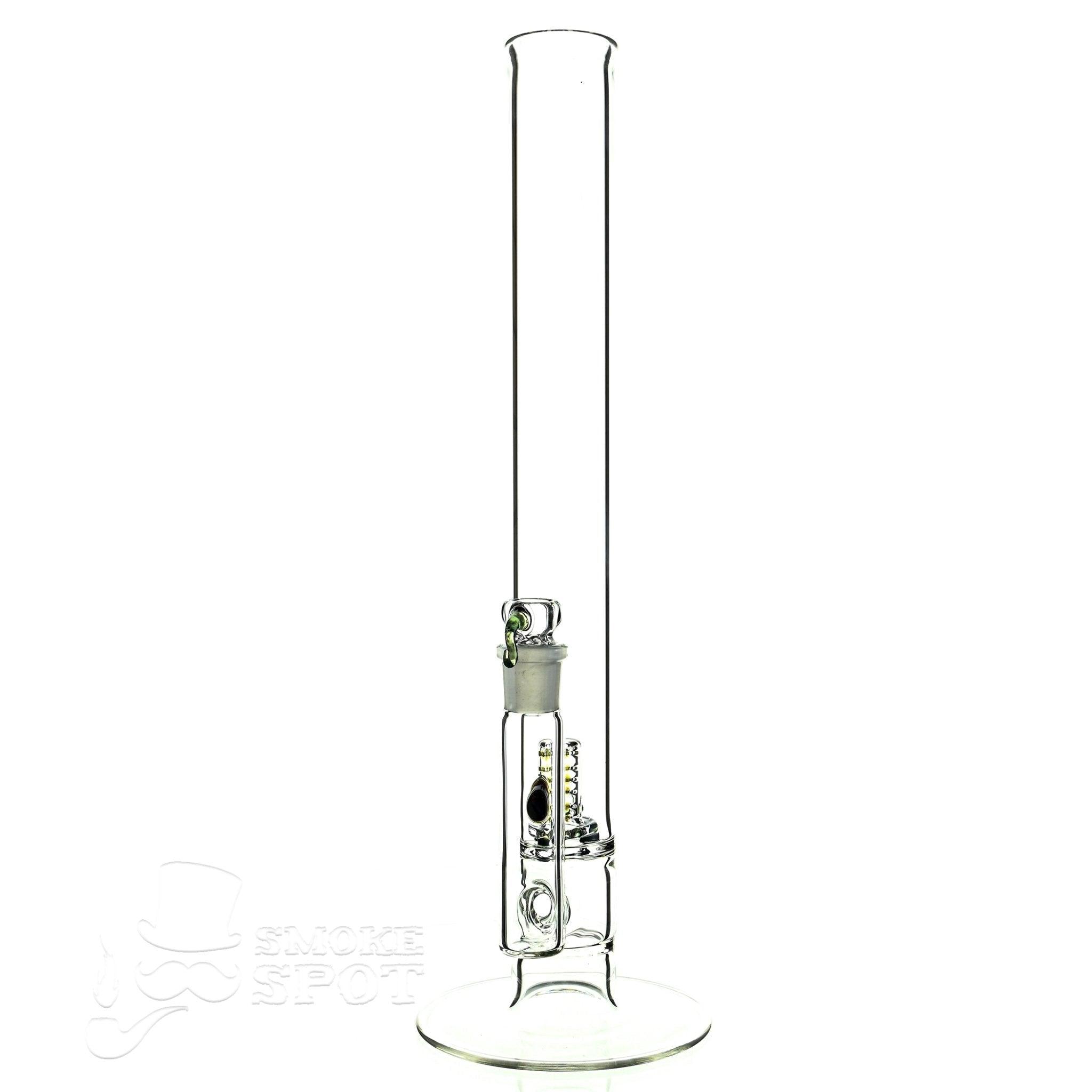 captain hook 16 inch straight full size natty mast stardust red & slime green - Smoke Spot Smoke Shop