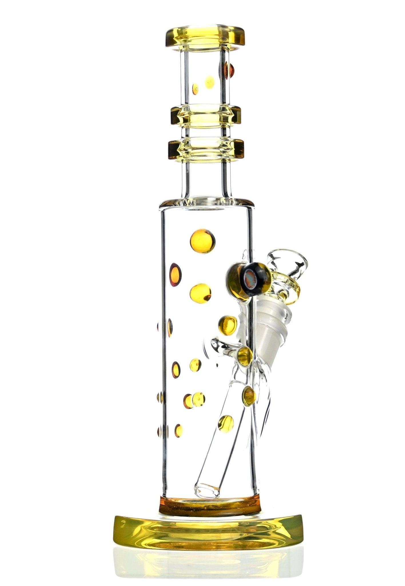 Chris Hubbard Straight tube yellow - Smoke Spot Smoke Shop