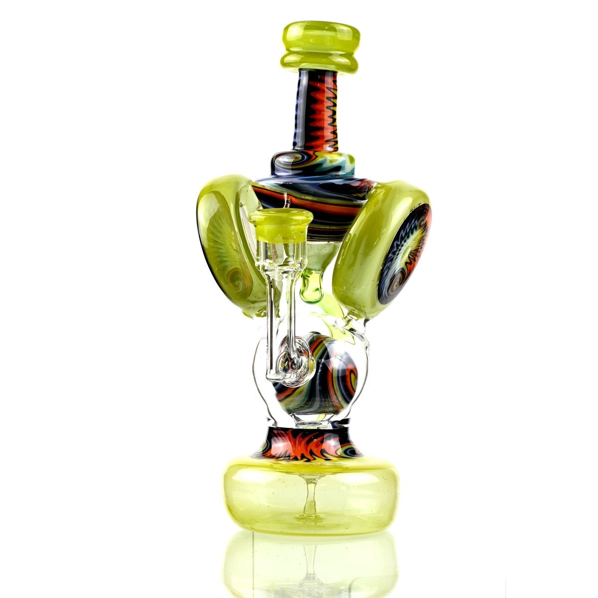 Clarkie Clark Glass Shogun Floating Ball Full line work / full color 1 - Smoke Spot Smoke Shop