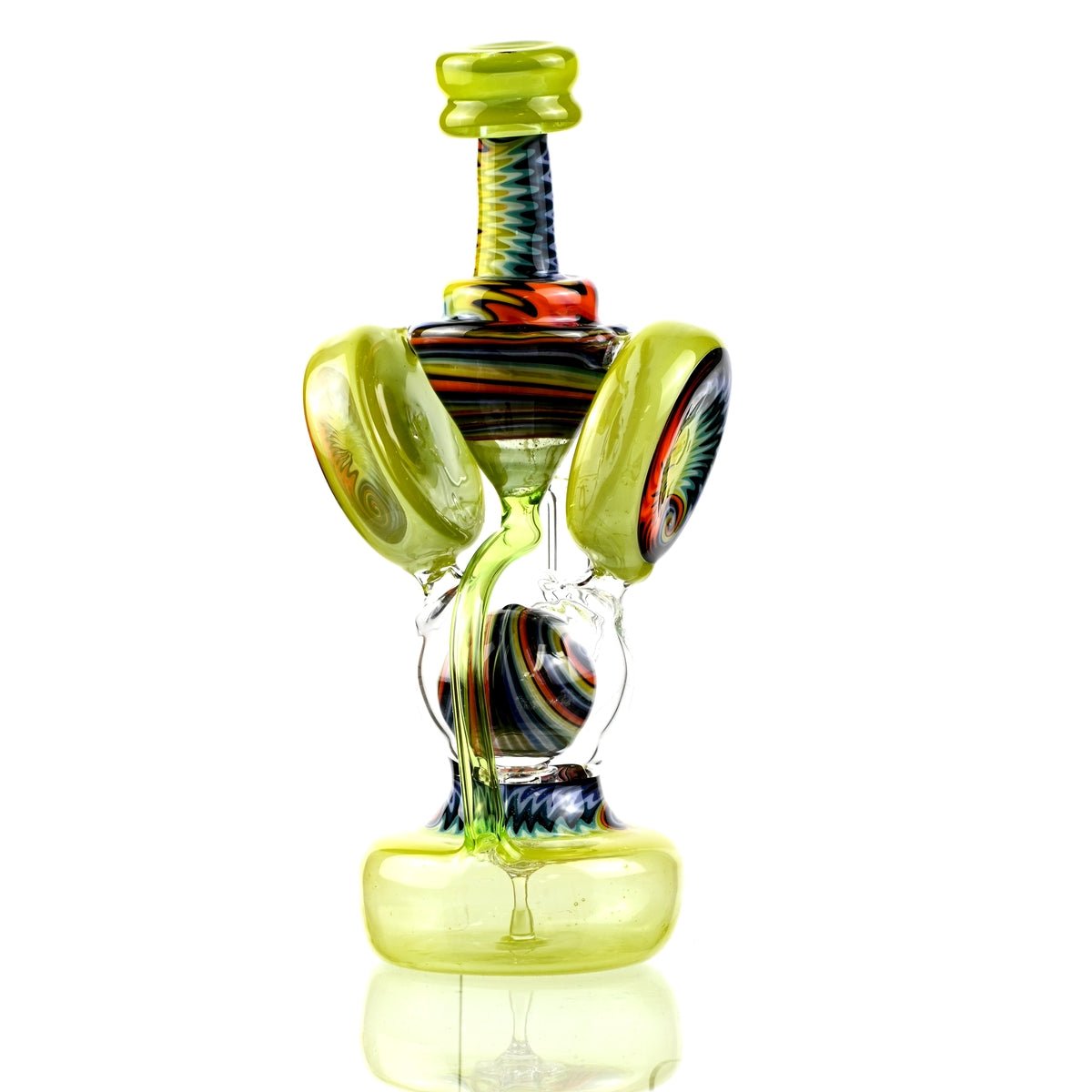Clarkie Clark Glass Shogun Floating Ball Full line work / full color 1 - Smoke Spot Smoke Shop