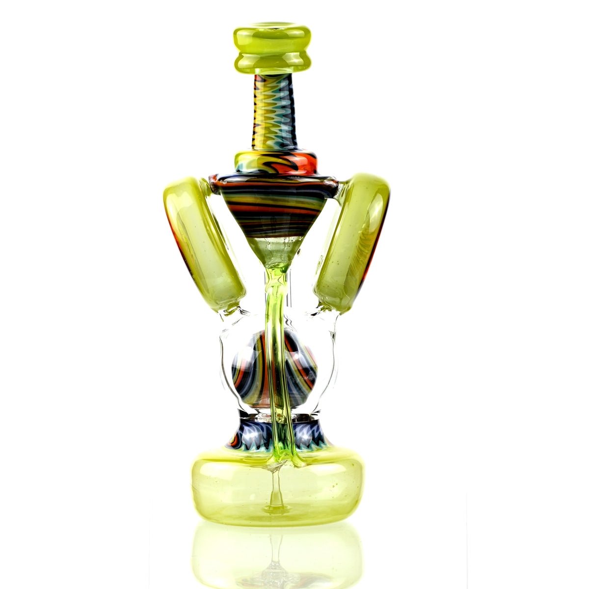 Clarkie Clark Glass Shogun Floating Ball Full line work / full color 1 - Smoke Spot Smoke Shop