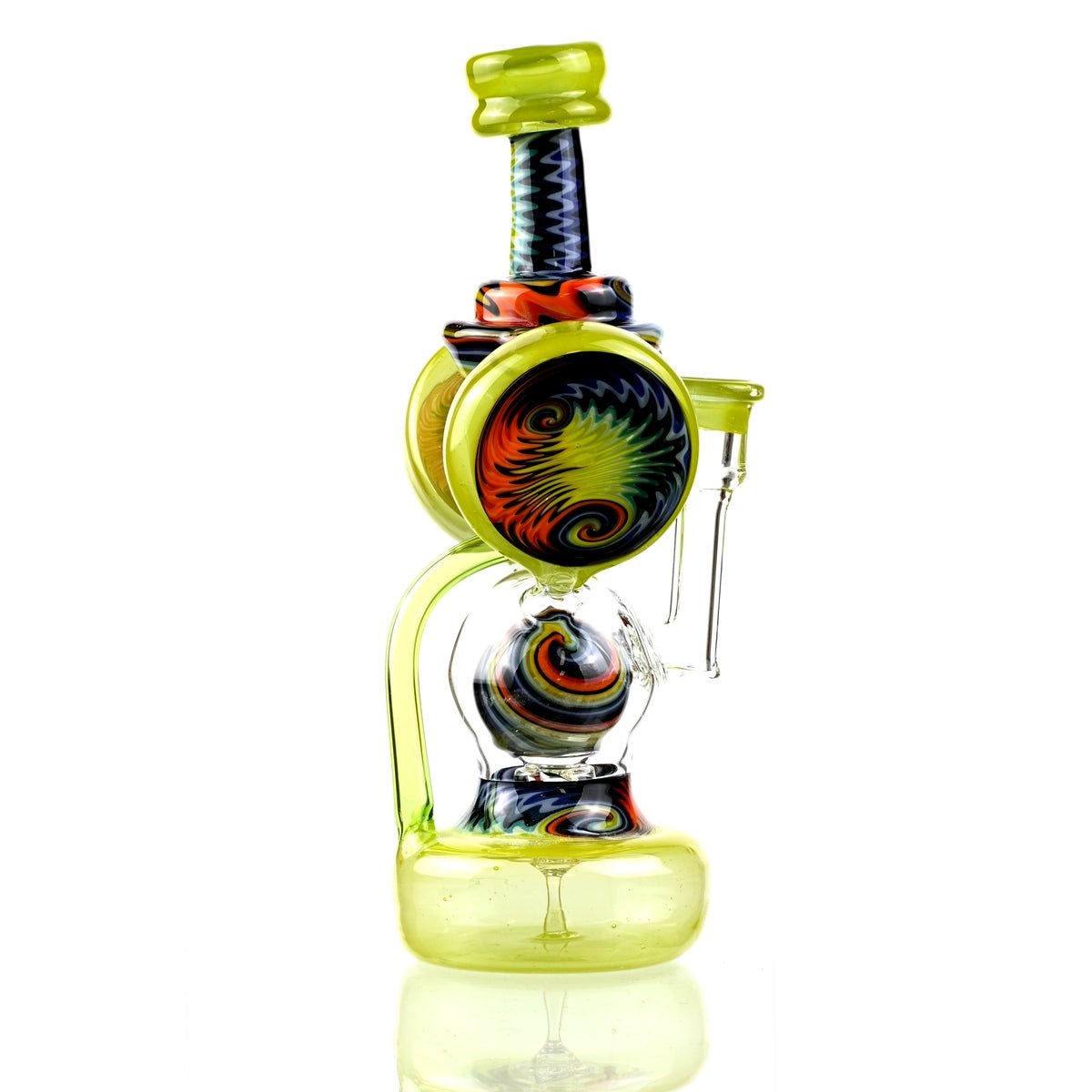 Clarkie Clark Glass Shogun Floating Ball Full line work / full color 1 - Smoke Spot Smoke Shop