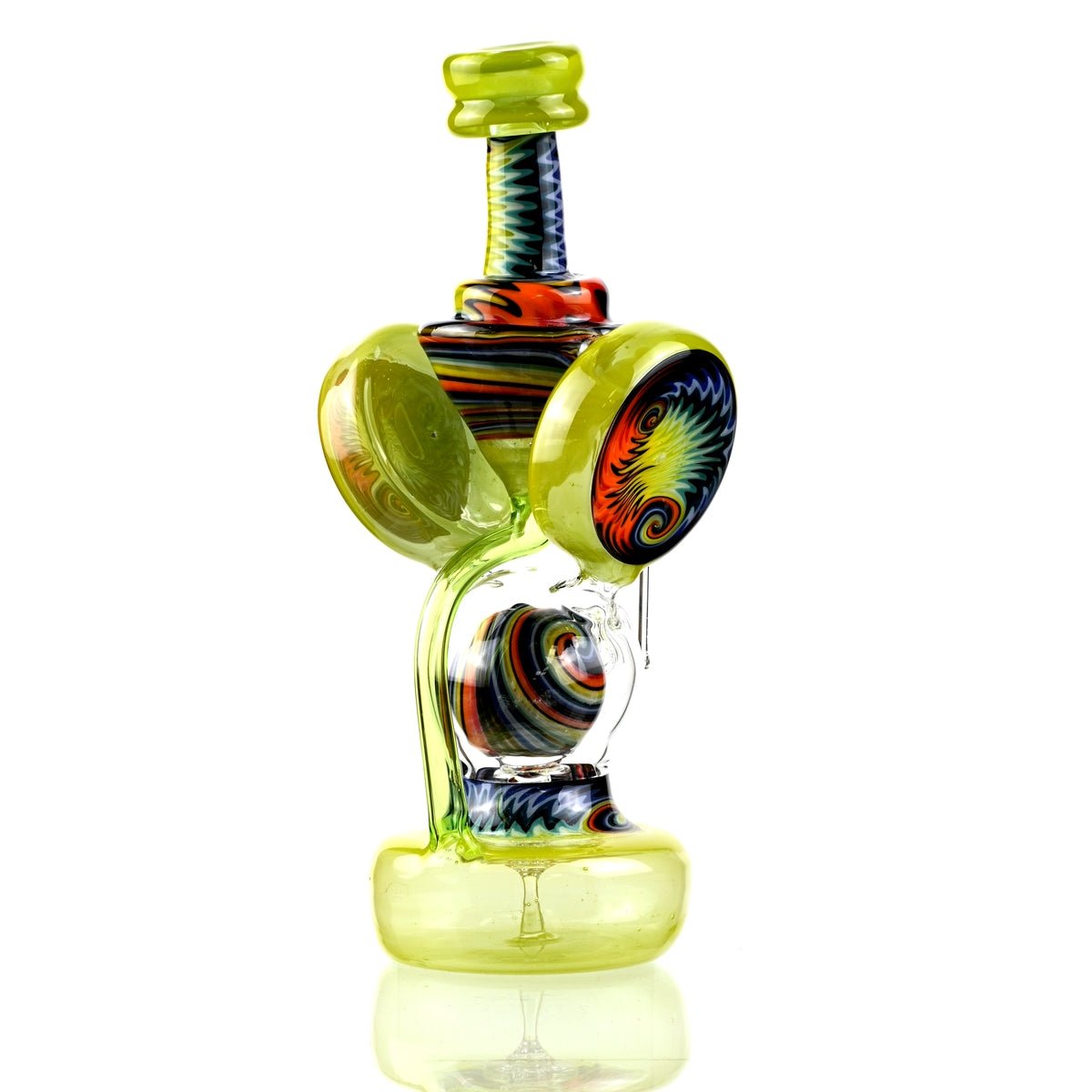 Clarkie Clark Glass Shogun Floating Ball Full line work / full color 1 - Smoke Spot Smoke Shop