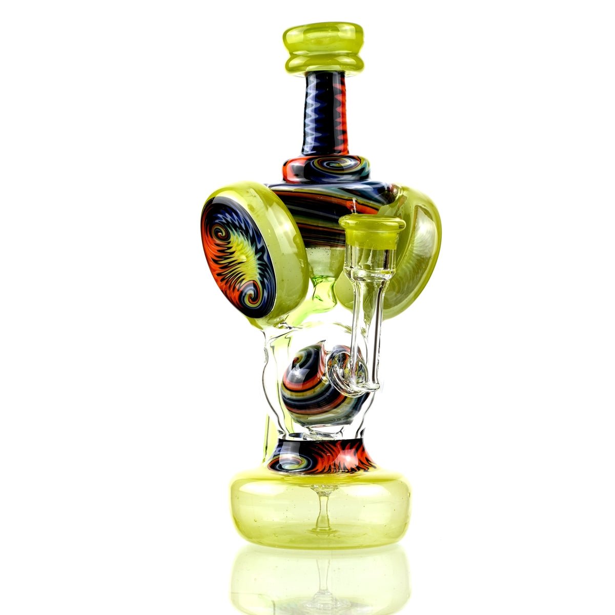 Clarkie Clark Glass Shogun Floating Ball Full line work / full color 1 - Smoke Spot Smoke Shop