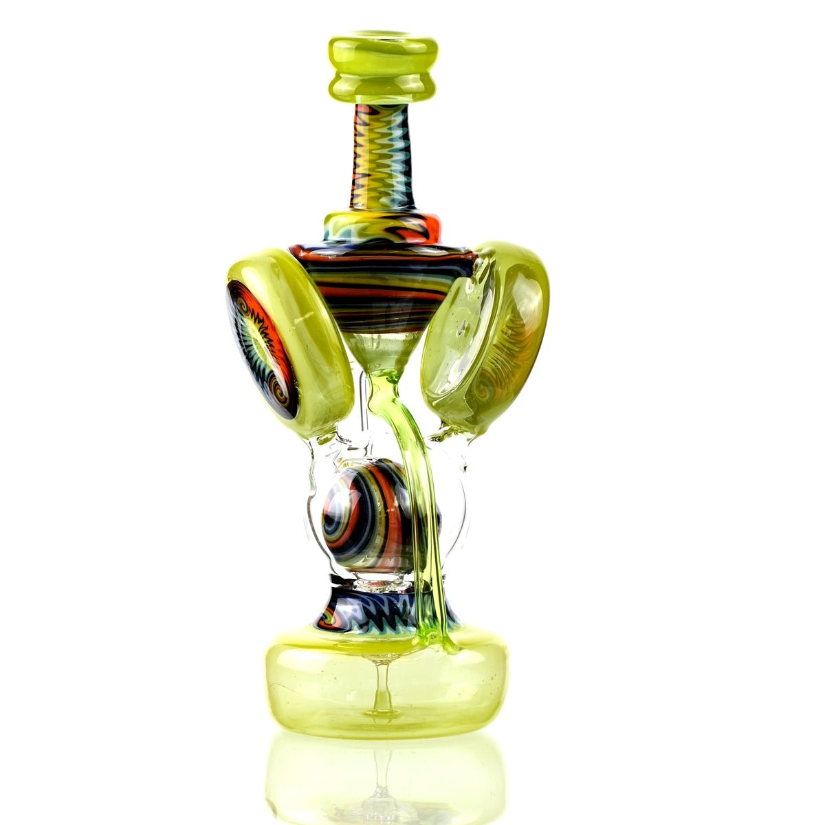 Clarkie Clark Glass Shogun Floating Ball Full line work / full color 1 - Smoke Spot Smoke Shop
