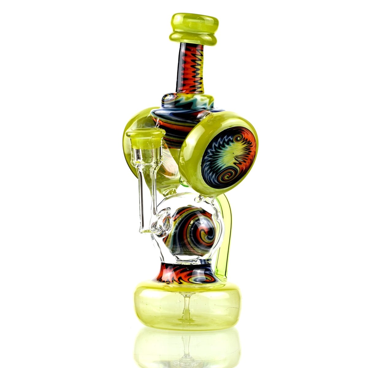 Clarkie Clark Glass Shogun Floating Ball Full line work / full color 1 - Smoke Spot Smoke Shop