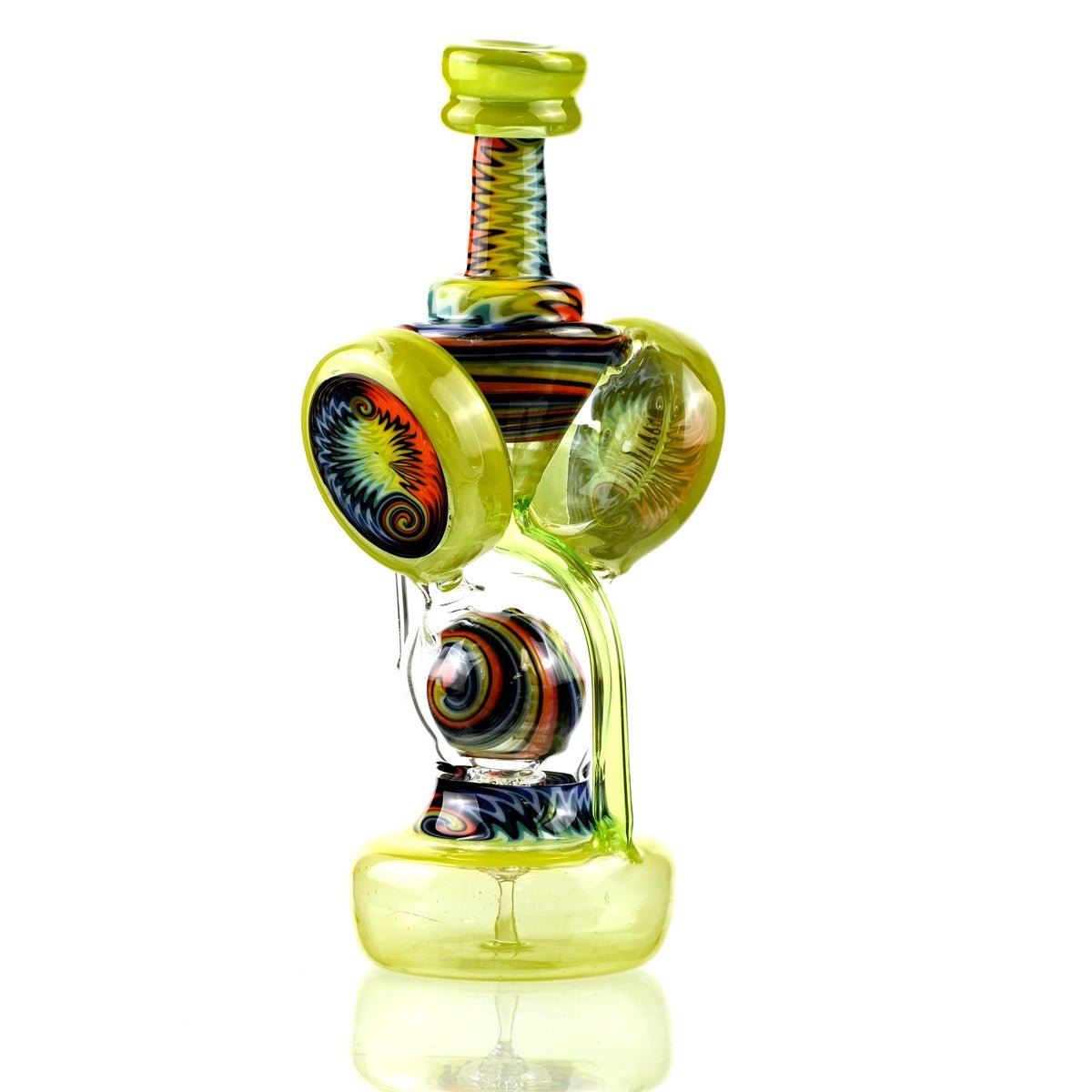 Clarkie Clark Glass Shogun Floating Ball Full line work / full color 1 - Smoke Spot Smoke Shop