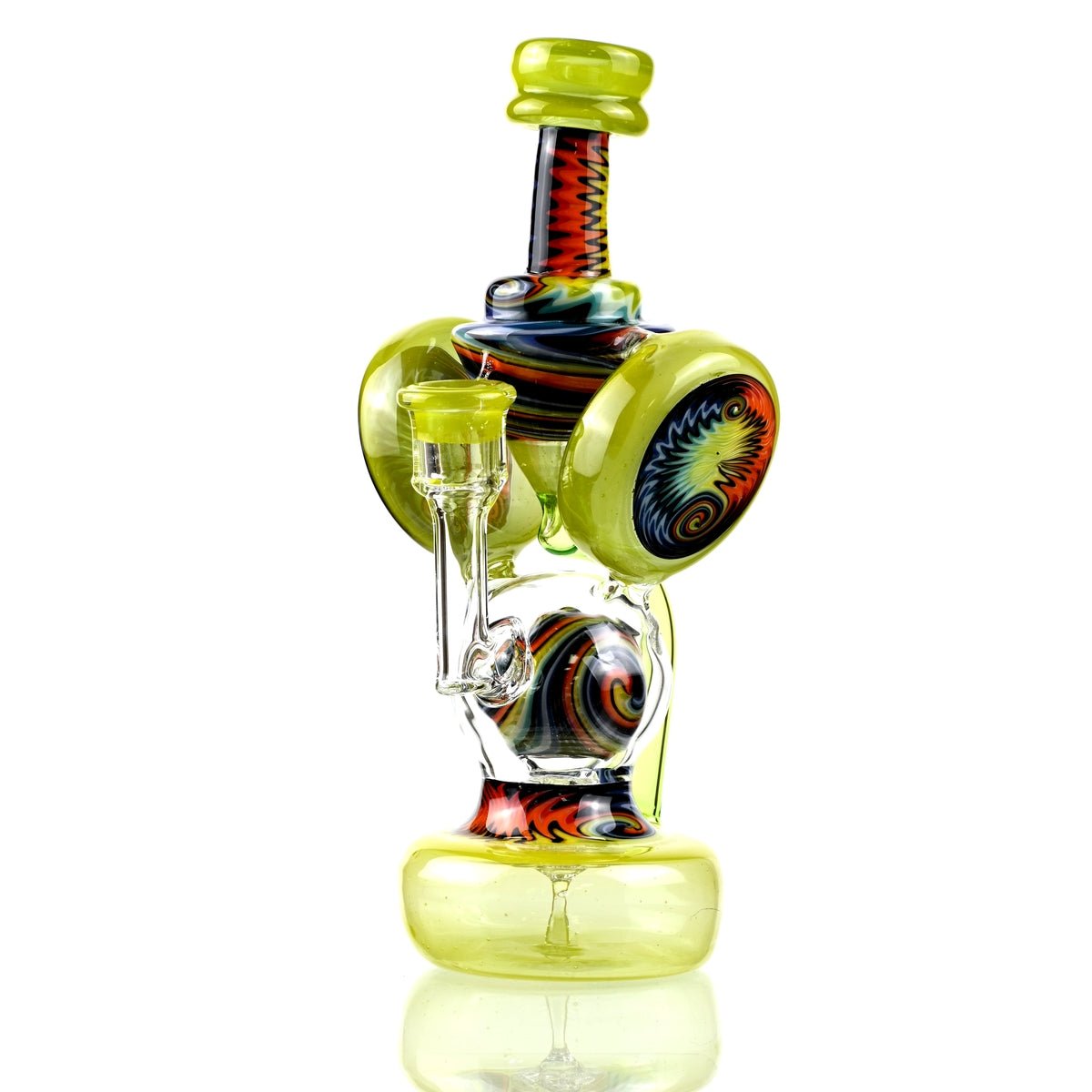 Clarkie Clark Glass Shogun Floating Ball Full line work / full color 1 - Smoke Spot Smoke Shop