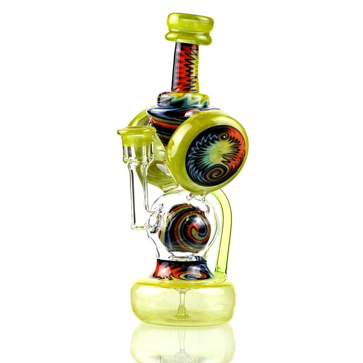 Clarkie Clark Glass Shogun Floating Ball Full line work / full color 1 - Smoke Spot Smoke Shop