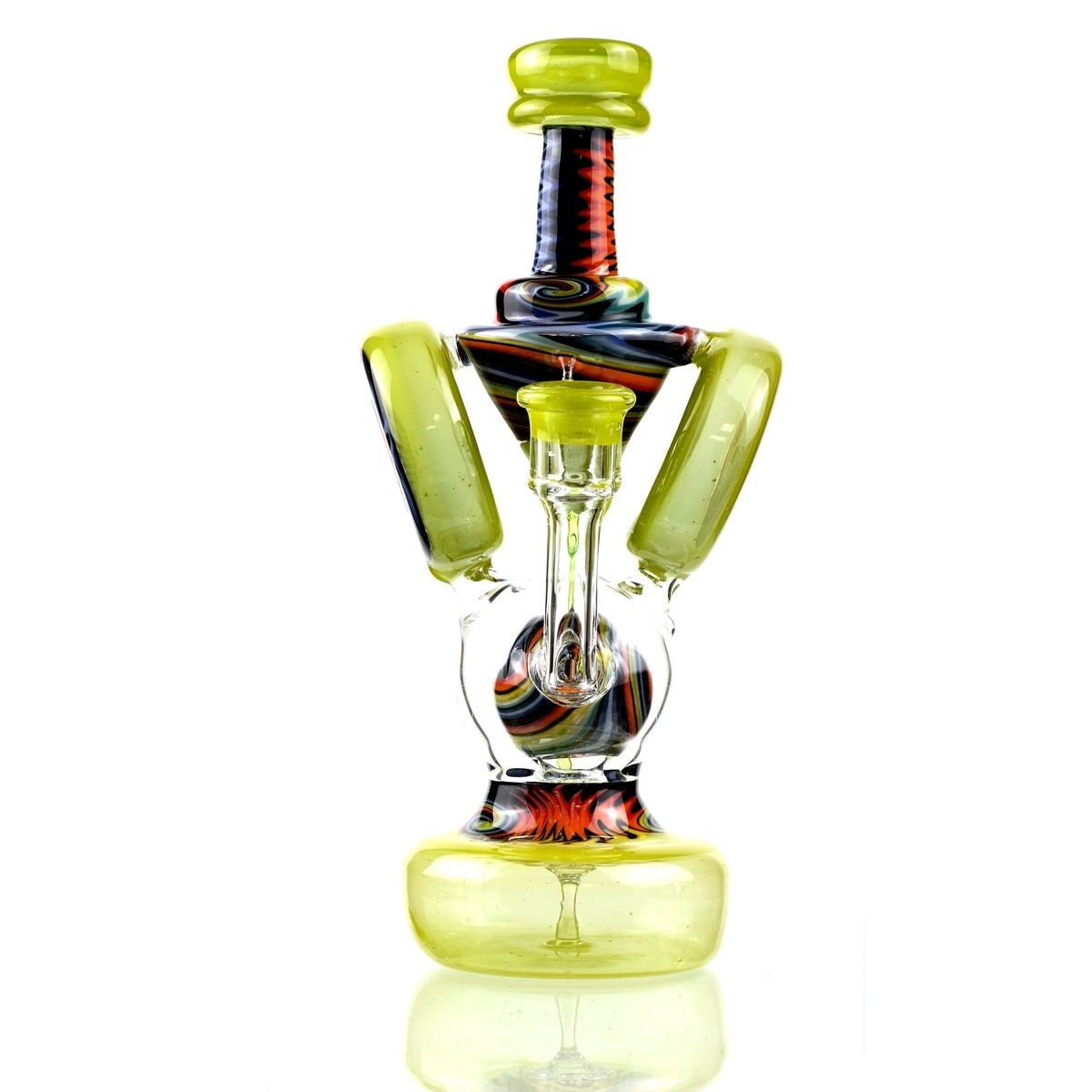 Clarkie Clark Glass Shogun Floating Ball Full line work / full color 1 - Smoke Spot Smoke Shop