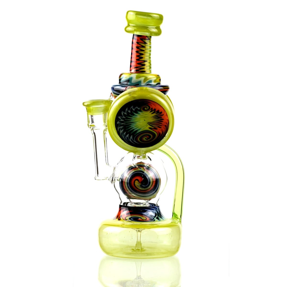 Clarkie Clark Glass Shogun Floating Ball Full line work / full color 1 - Smoke Spot Smoke Shop