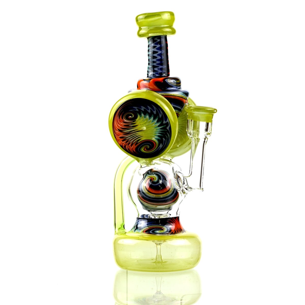 Clarkie Clark Glass Shogun Floating Ball Full line work / full color 1 - Smoke Spot Smoke Shop