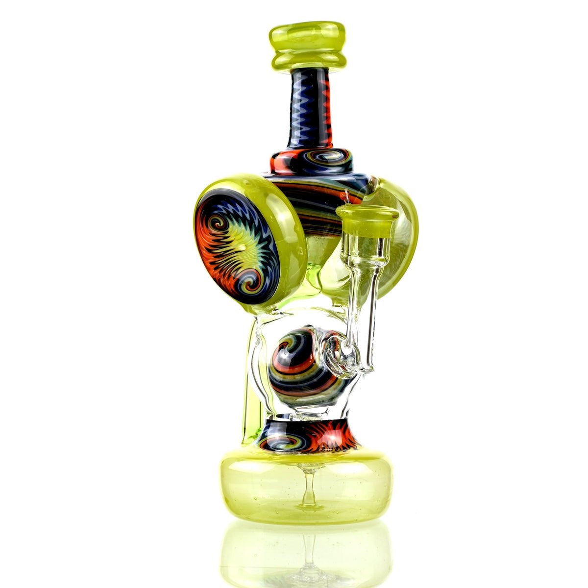 Clarkie Clark Glass Shogun Floating Ball Full line work / full color 1 - Smoke Spot Smoke Shop
