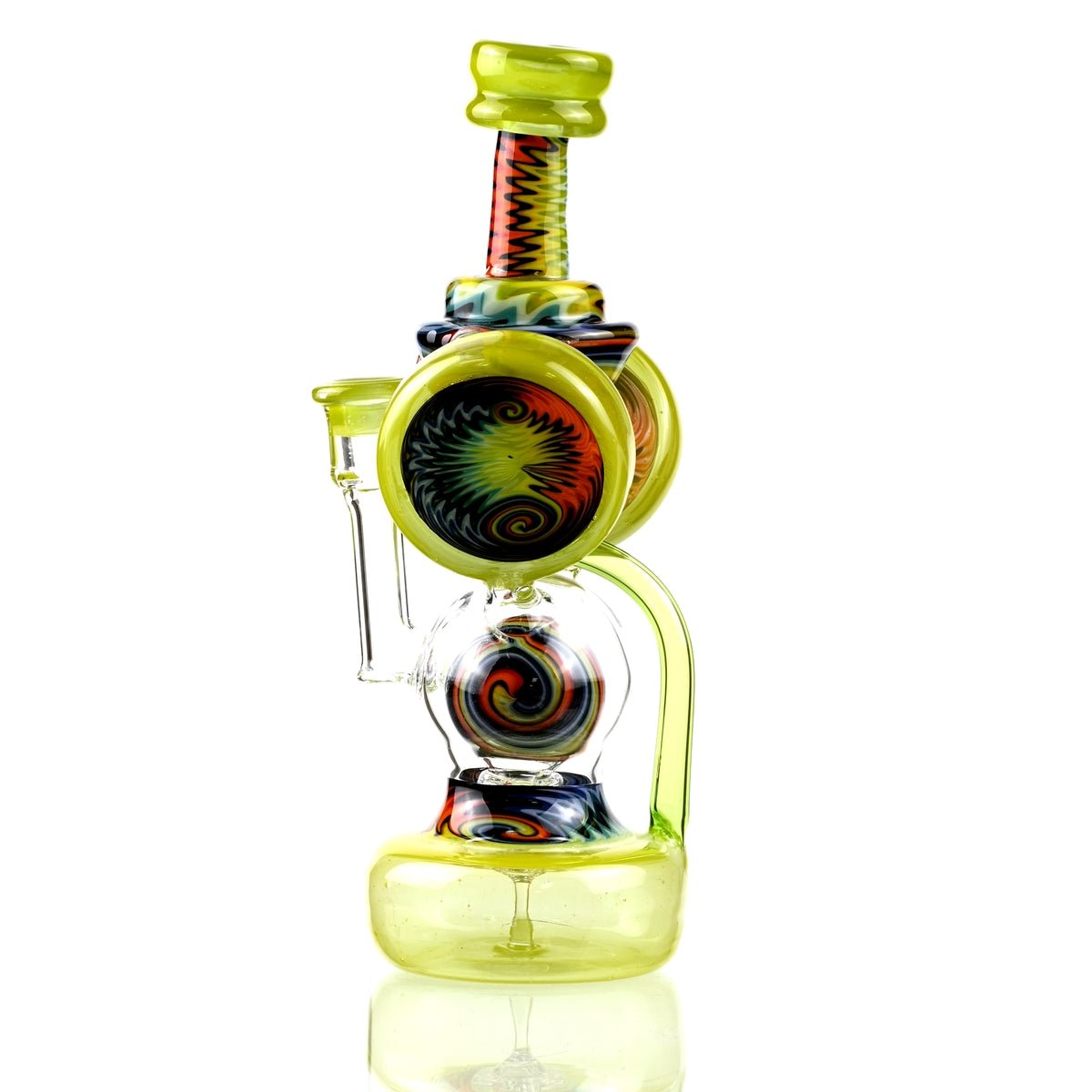 Clarkie Clark Glass Shogun Floating Ball Full line work / full color 1 - Smoke Spot Smoke Shop
