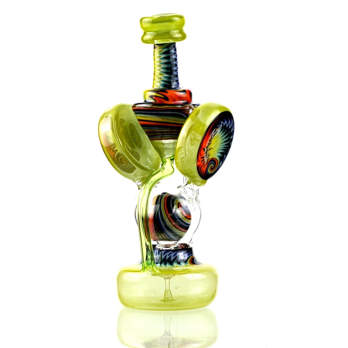 Clarkie Clark Glass Shogun Floating Ball Full line work / full color 1 - Smoke Spot Smoke Shop