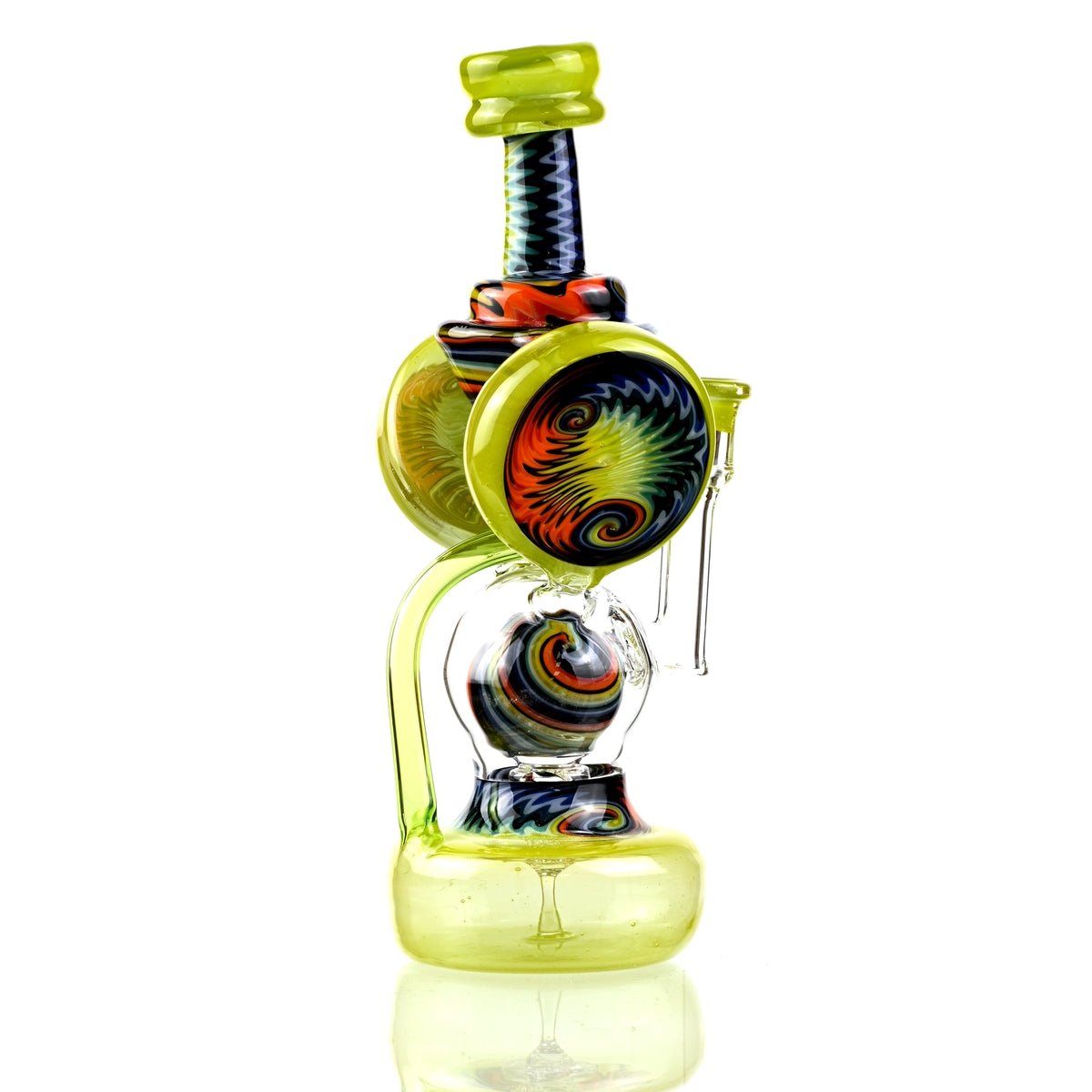 Clarkie Clark Glass Shogun Floating Ball Full line work / full color 1 - Smoke Spot Smoke Shop