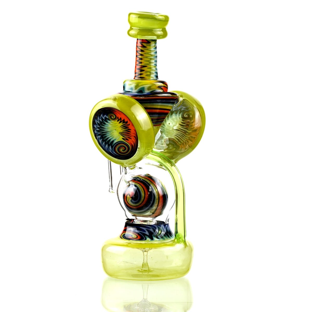 Clarkie Clark Glass Shogun Floating Ball Full line work / full color 1 - Smoke Spot Smoke Shop
