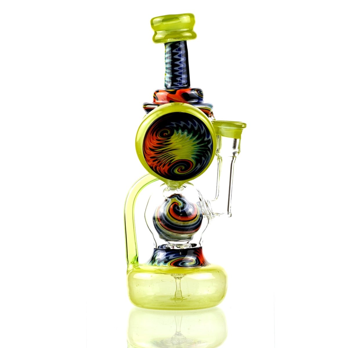 Clarkie Clark Glass Shogun Floating Ball Full line work / full color 1 - Smoke Spot Smoke Shop