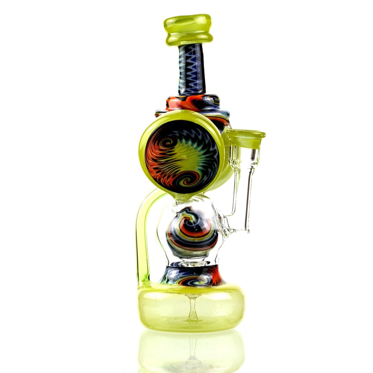 Clarkie Clark Glass Shogun Floating Ball Full line work / full color 1 - Smoke Spot Smoke Shop