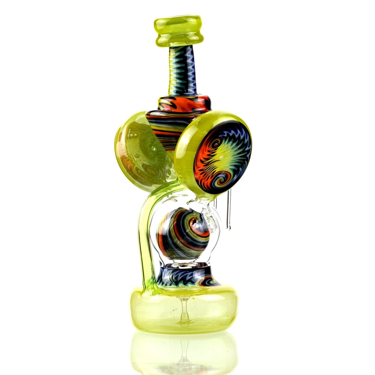 Clarkie Clark Glass Shogun Floating Ball Full line work / full color 1 - Smoke Spot Smoke Shop