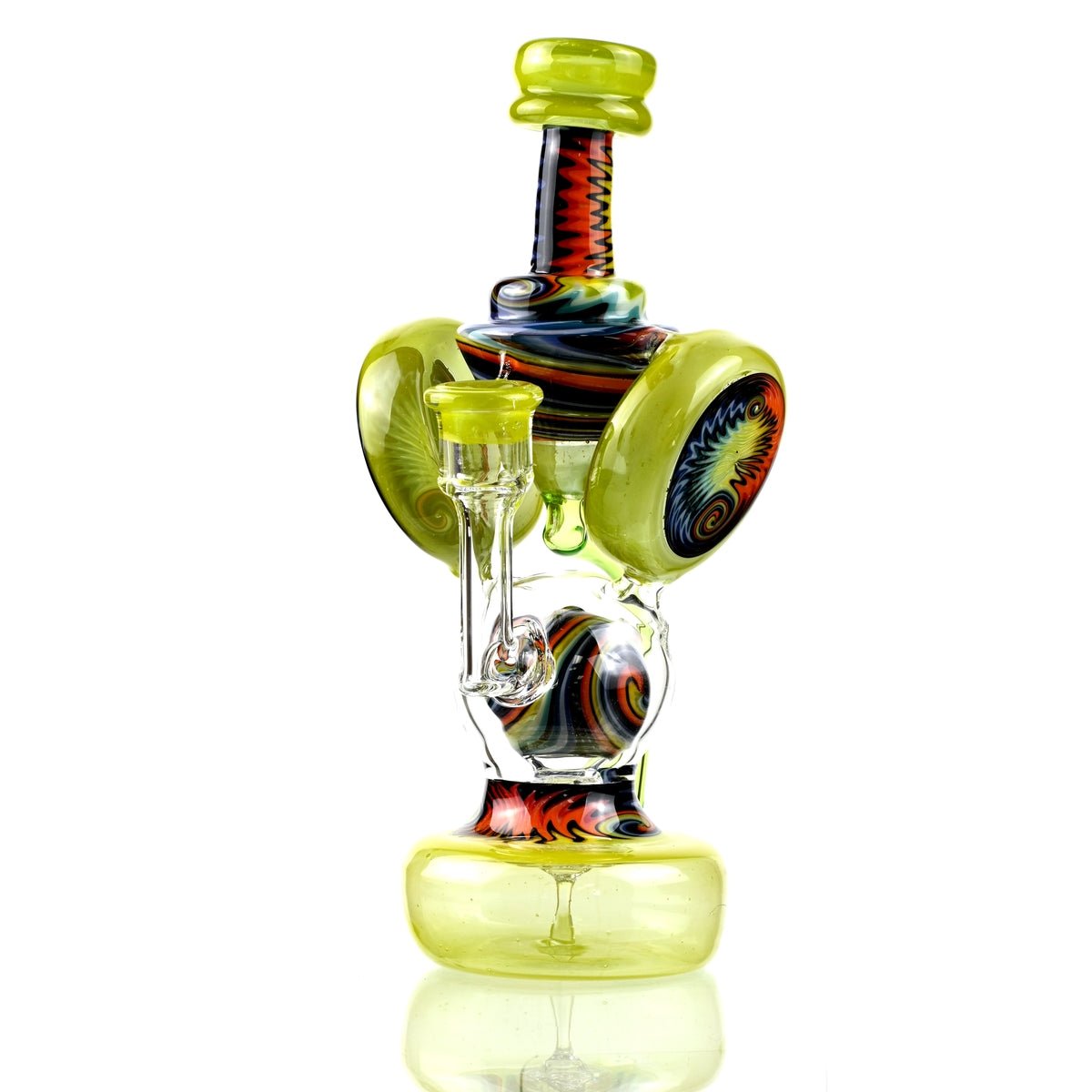 Clarkie Clark Glass Shogun Floating Ball Full line work / full color 1 - Smoke Spot Smoke Shop
