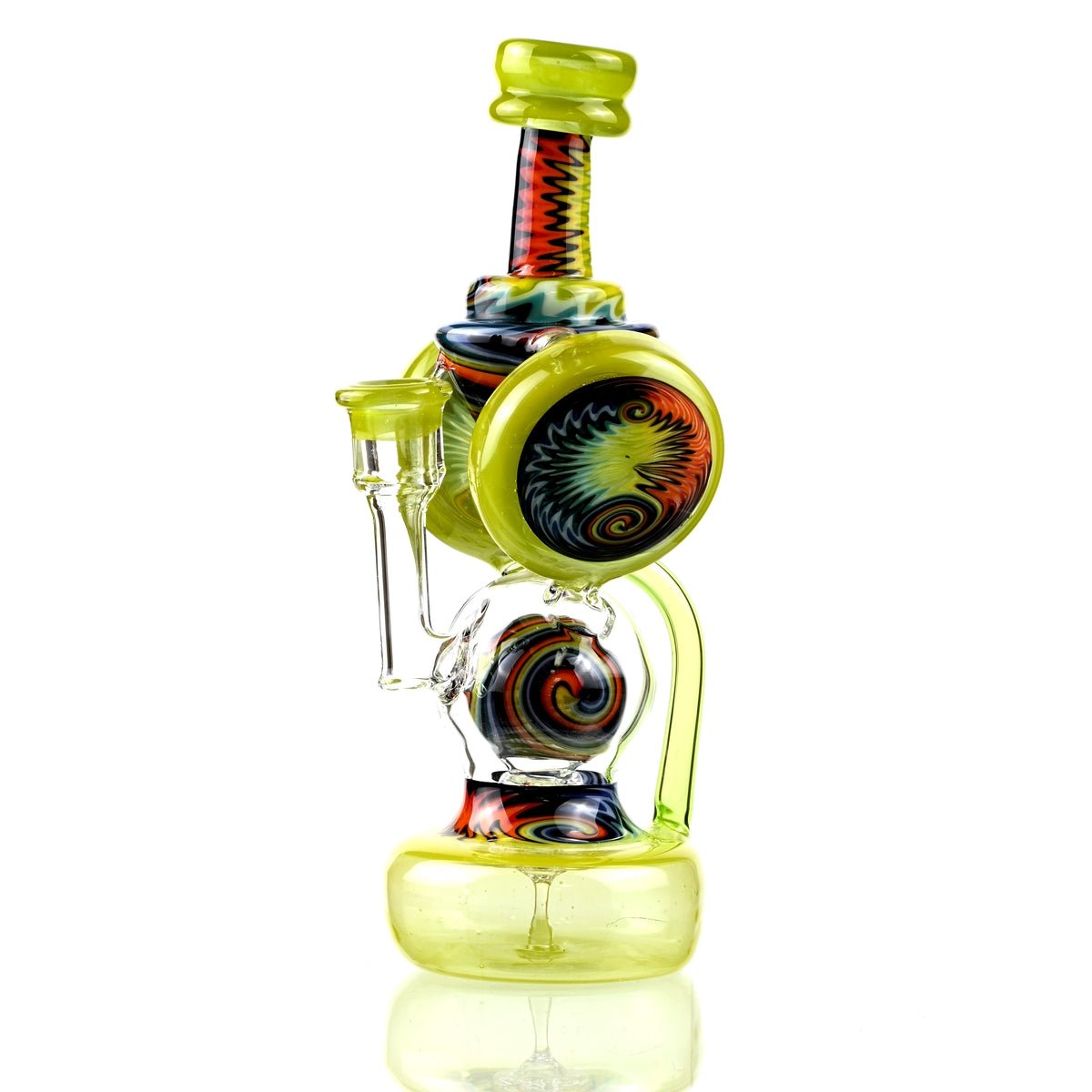 Clarkie Clark Glass Shogun Floating Ball Full line work / full color 1 - Smoke Spot Smoke Shop