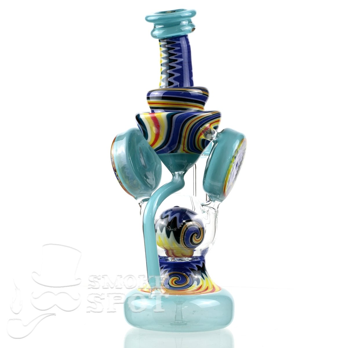 Clarkie Clark Glass Shogun Floating Ball Full line work / full color 2 - Smoke Spot Smoke Shop