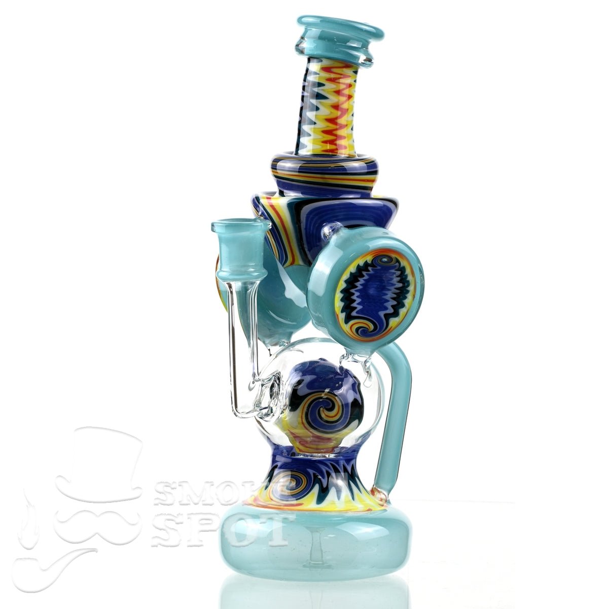 Clarkie Clark Glass Shogun Floating Ball Full line work / full color 2 - Smoke Spot Smoke Shop
