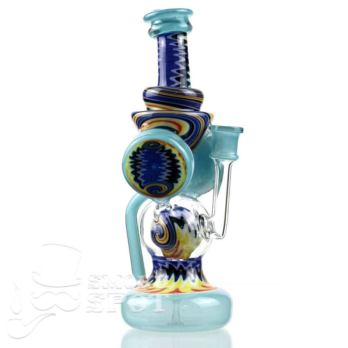 Clarkie Clark Glass Shogun Floating Ball Full line work / full color 2 - Smoke Spot Smoke Shop