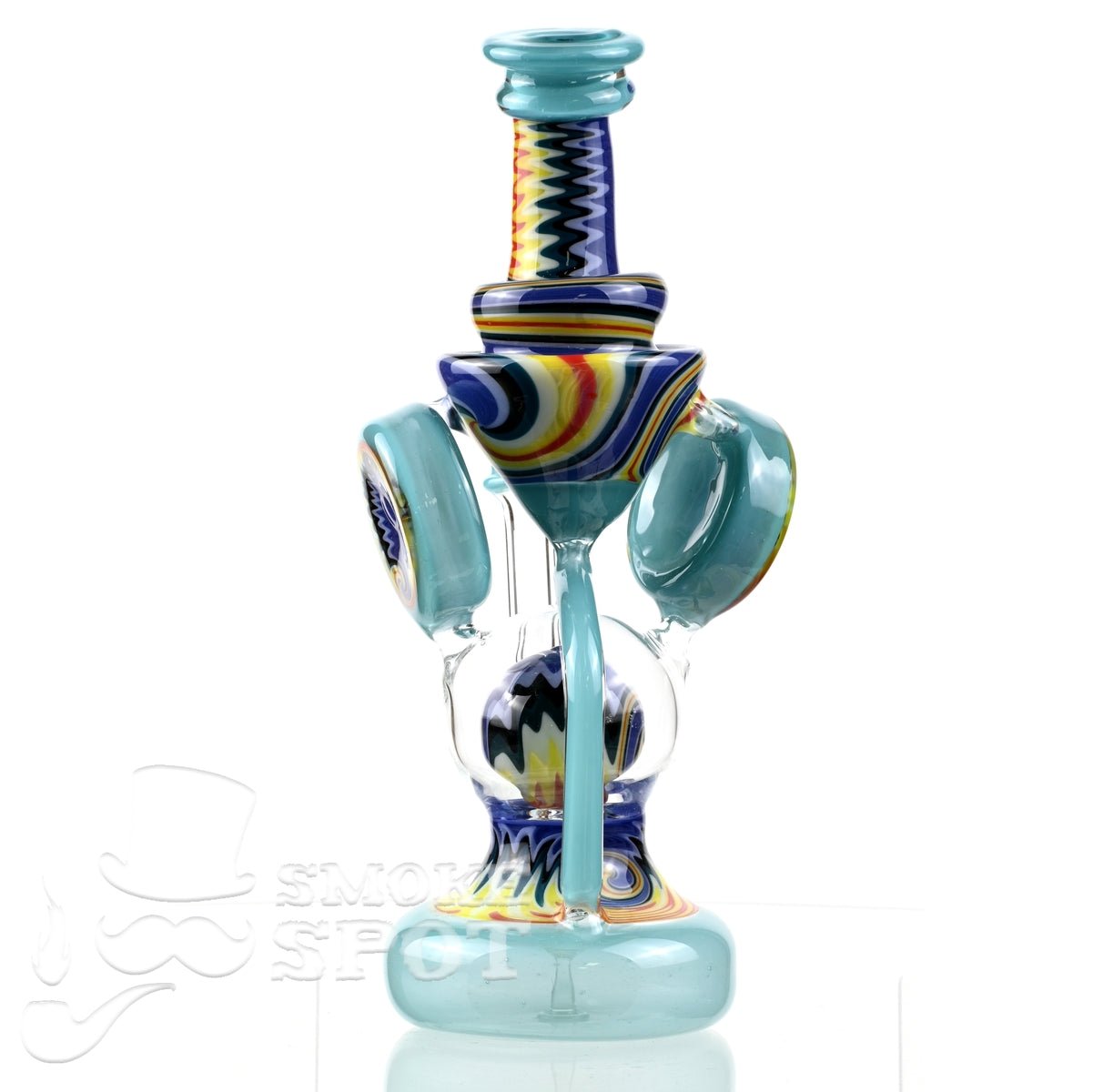Clarkie Clark Glass Shogun Floating Ball Full line work / full color 2 - Smoke Spot Smoke Shop