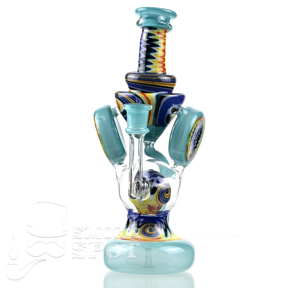 Clarkie Clark Glass Shogun Floating Ball Full line work / full color 2 - Smoke Spot Smoke Shop