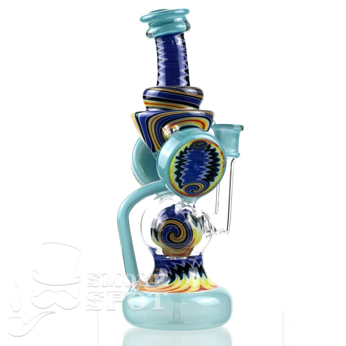 Clarkie Clark Glass Shogun Floating Ball Full line work / full color 2 - Smoke Spot Smoke Shop