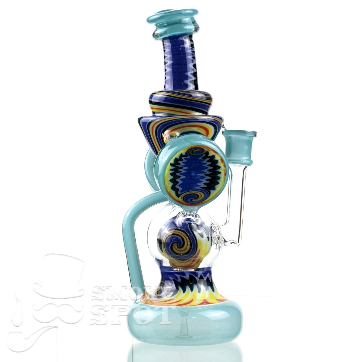 Clarkie Clark Glass Shogun Floating Ball Full line work / full color 2 - Smoke Spot Smoke Shop