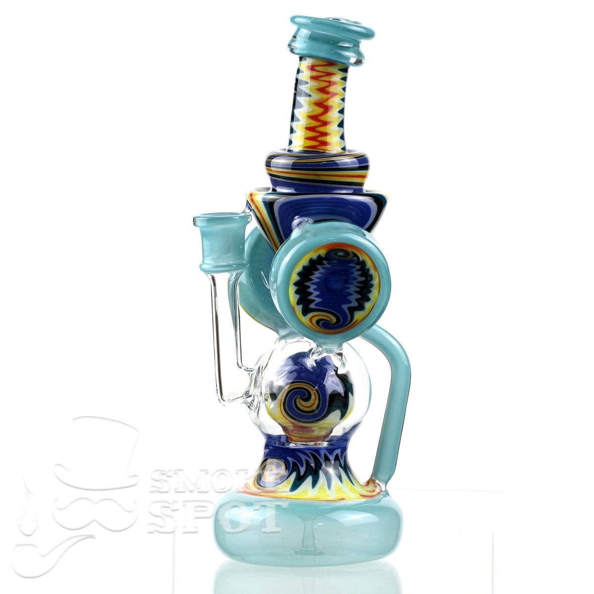 Clarkie Clark Glass Shogun Floating Ball Full line work / full color 2 - Smoke Spot Smoke Shop